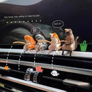 Cute Fishing Kitty Car Decor