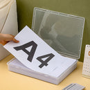 A4 Clear File Storage Box