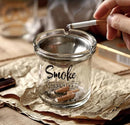 Classic Glass Smoking Ash Jar