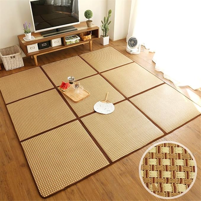 Foldable Multi-Use Rattan Comfort Mat