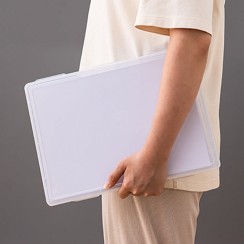 A4 Clear File Storage Box