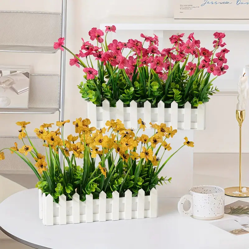 Decorative Picket Fence Flower Pot
