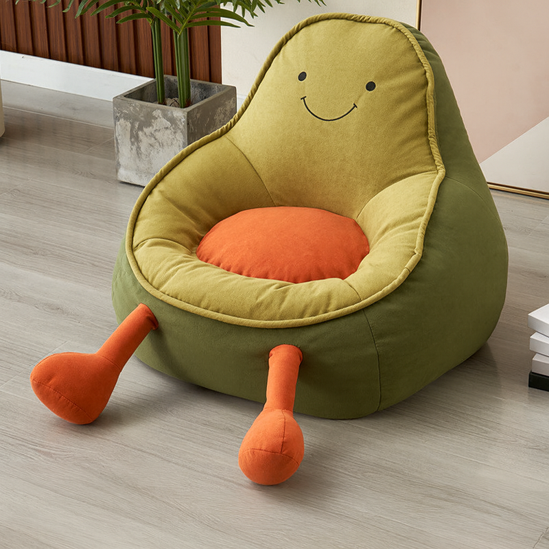 Cartoon Avocado Kid’s Lazy Sofa