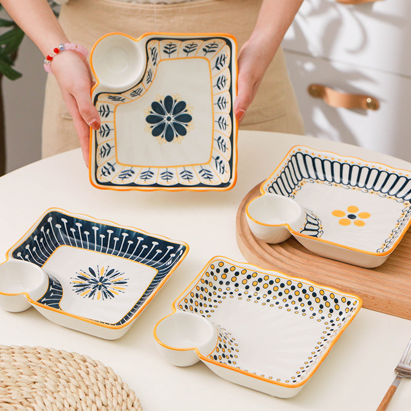 Dip & Serve Ceramic Snack Platter