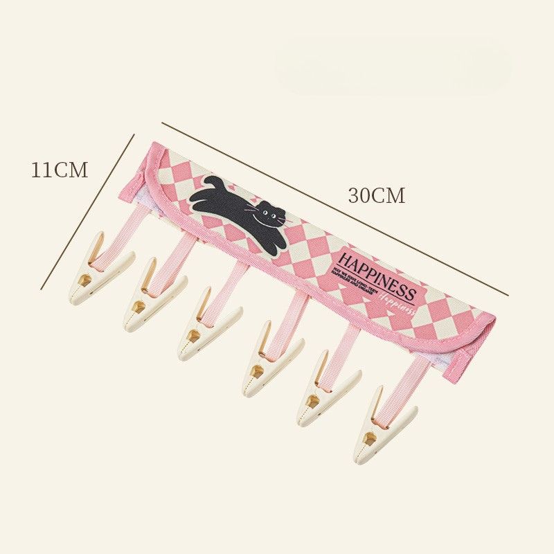 Portable Velcro Clip Clothes Hanger