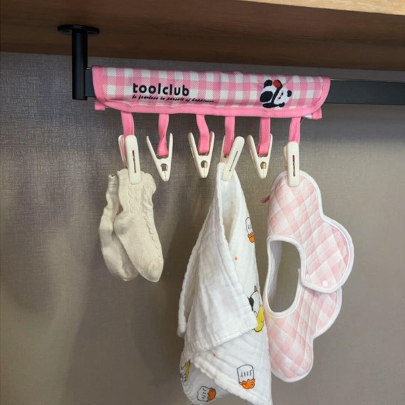 Portable Velcro Clip Clothes Hanger