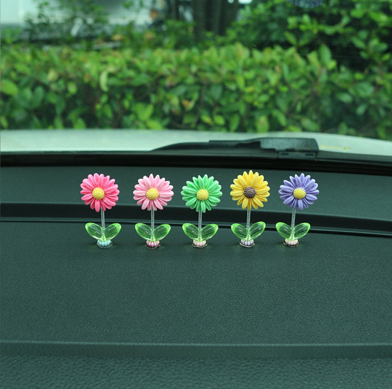 Multi color Sunflower Car Dashboard Decor
